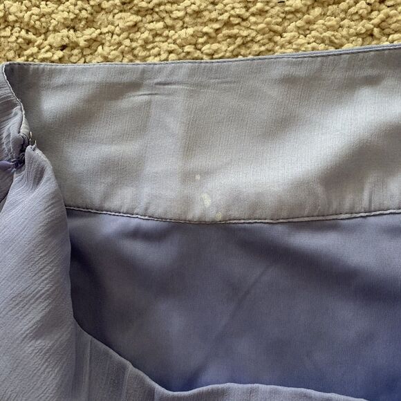 EXPRESS Design Studio Purple Silk Chiffon Bubble Hem Skirt Women’s Size 10 NWT - Picture 10 of 12